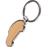 Personalised Bamboo Car Keyring