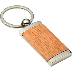 Personalised Wooden and Metal Keyring