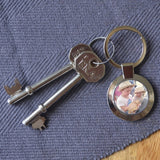 Personalised Circle Photo Keyring