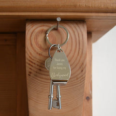 a personalised metal bottle opener keyring