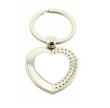 Personalised Metal Photo Heart Keyring,